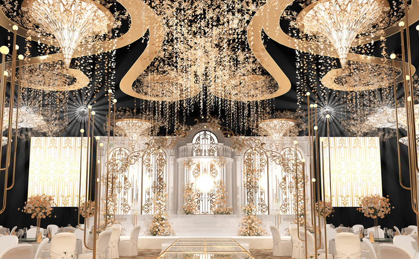 文山花木兰喜事汇金色大厅效果展示